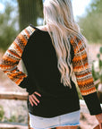 Aurora Raglan Patchwork Long Sleeve Top