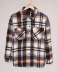 Plaid Chest Pocket Buttoned Shacket