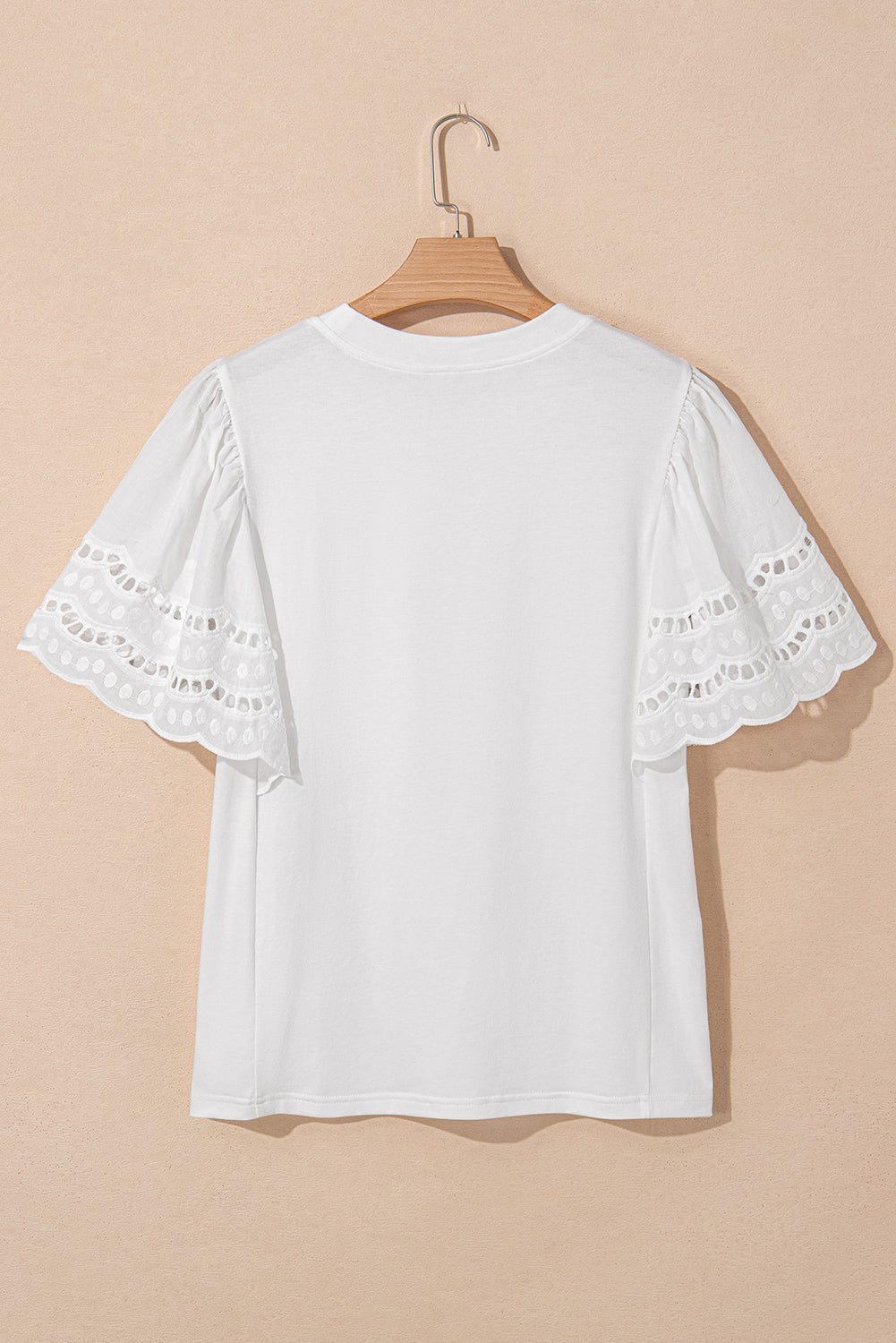 Giana Embroidered Short Sleeve O Neck Top