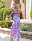 Madalyn Floral Print Sleeveless Maxi Dress