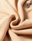 Colorblock Thermal Textured Knit Drop Shoulder Henley Top