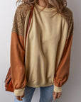 Scarlett Colorblock Drop Shoulder Sweatshirt