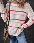 Ruthie Striped Confetti Knit Sweater
