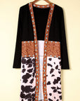 Madison Patchwork Open Front Cardigan