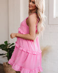 Jessica Frilly Tiered Sleeveless Mini Dress