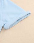 Jamie Waffle Knit Short Sleeve Buttoned Shirt