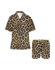 Baha Ranch Retro Pop Western Leopard Cowgirl Pajama Set