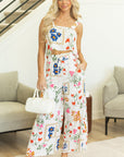 Lakelynn Square Neck Tank and Wide Leg Pants Set