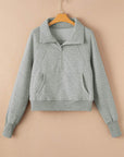 Fleece Lined Zip-Up Sweatshirt