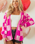 Brynlee Checkered Cardigan