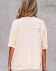 Flower Patchwork Reverse Seam Tee