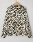 Laurel Leopard V Neck Blouse