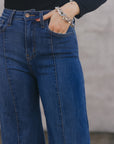 The Loretta Trouser Jean in Medium Wash