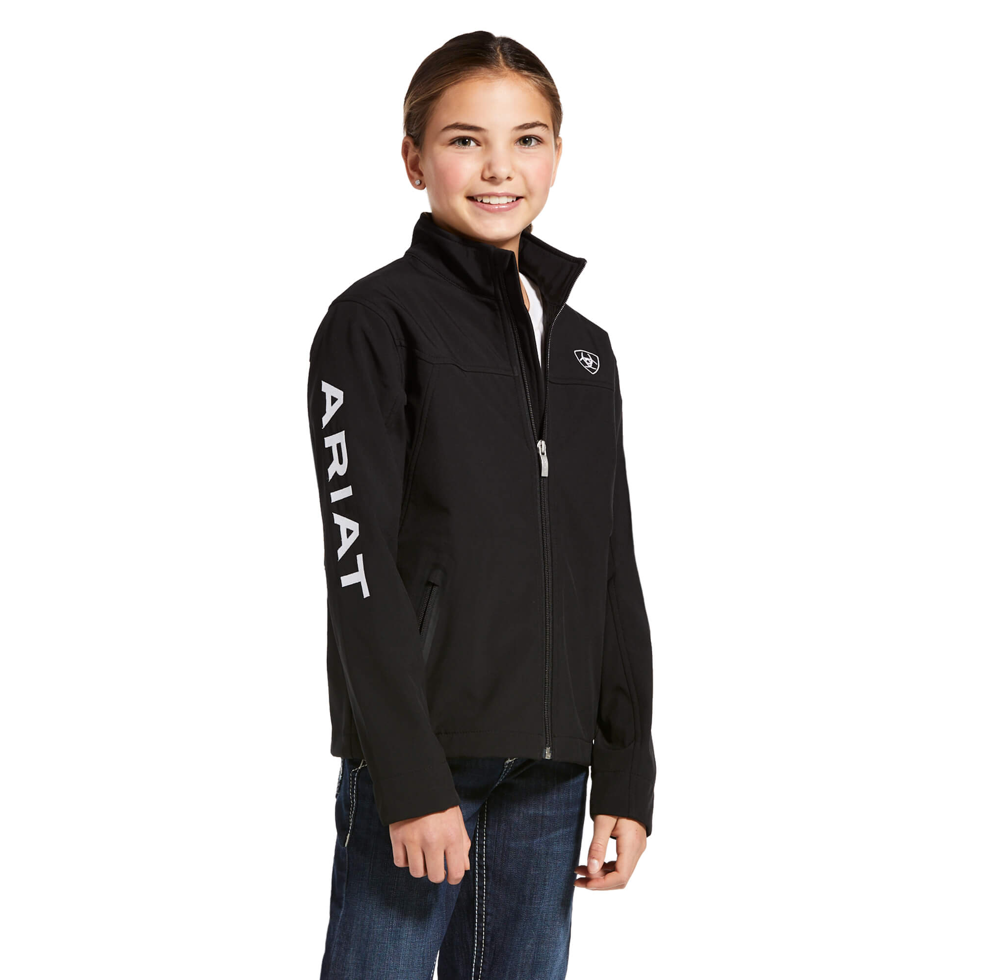 Ariat Kids New Team Black Softshell Jacket