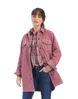 On the Run Shacket Shirt Jacket-NOSTALGIA ROSE