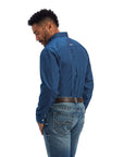 Wrinkle Free Sterling Fitted Shirt- Poseidon