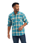 Handley Retro Fit Shirt- SYLVAN TEAL