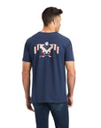 Chimayo Graphic T-Shirt-NAVY HEATHER