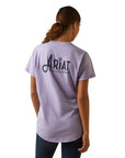 Rebar Workman Graphic Ariat Logo T-Shirt- Lavender