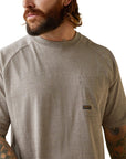 Rebar Cotton Strong T-Shirt-PORTABELLA HEATHER