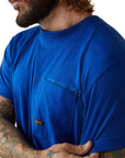 Rebar Workman Logo T-Shirt-ROYAL BLUE /USA