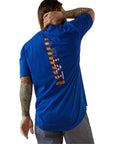 Rebar Workman Logo T-Shirt-ROYAL BLUE /USA