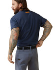 Rebar Cotton Strong Block-NAVY HEATHER/LIME
