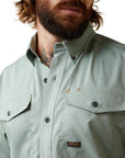 Rebar Made Tough VentTEK DuraStretch Work Shirt-GREEN BAY HEATHER