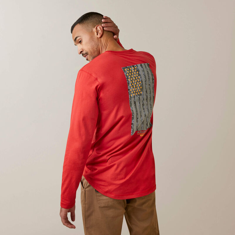 Rebar Workman Reflective Flag Graphic