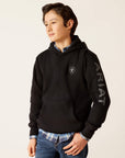Ariat Youth Black Logo Hoodie