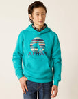 Ariat Youth Teal Serape Bronc Hoodie