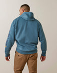 Rebar Graphic Hoodie- INDIAN TEAL HEATHER