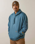 Rebar Graphic Hoodie- INDIAN TEAL HEATHER