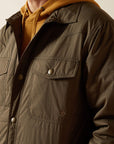 Ariat Men's Dark Green Quilted Shirt Jacket