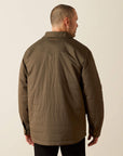 Ariat Men's Dark Green Quilted Shirt Jacket