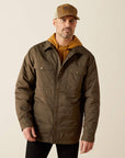 Ariat Men's Dark Green Quilted Shirt Jacket