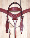 HILASON Western Genuine American Leather Horse Headstall & Breast Collar Set