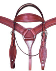 HILASON Western Genuine American Leather Horse Headstall & Breast Collar Set