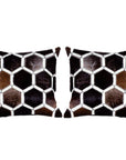 Hilason Cowhide Leather Hair-On Patchwork Cushion Pillow Cover