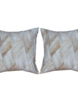 Hilason Cowhide Leather Hair-On Patchwork Cushion Pillow Cover
