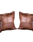 Hilason New Genuine Antique Vintage Leather Pillow Cushion Cover