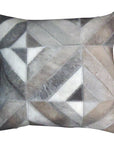 Hilason Pl503-F Cowhide Leather Hair-On Patchwork Cushion Pillow Cover