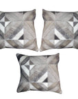 Hilason Pl503-F Cowhide Leather Hair-On Patchwork Cushion Pillow Cover