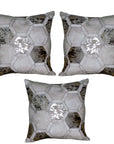 Hilason Cowhide Leather Hair-On Patchwork Cushion Pillow Cover