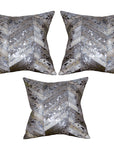 Hilason Cowhide Leather Hair-On Patchwork Cushion Pillow Cover