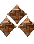 Hilason Cowhide Leather Hair-On Patchwork Cushion Pillow Cover