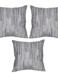 Hilason Cowhide Leather Hair-On Patchwork Cushion Pillow Cover