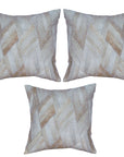 Hilason Cowhide Leather Hair-On Patchwork Cushion Pillow Cover