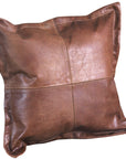 Hilason New Genuine Antique Vintage Leather Pillow Cushion Cover