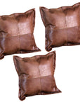 Hilason New Genuine Antique Vintage Leather Pillow Cushion Cover
